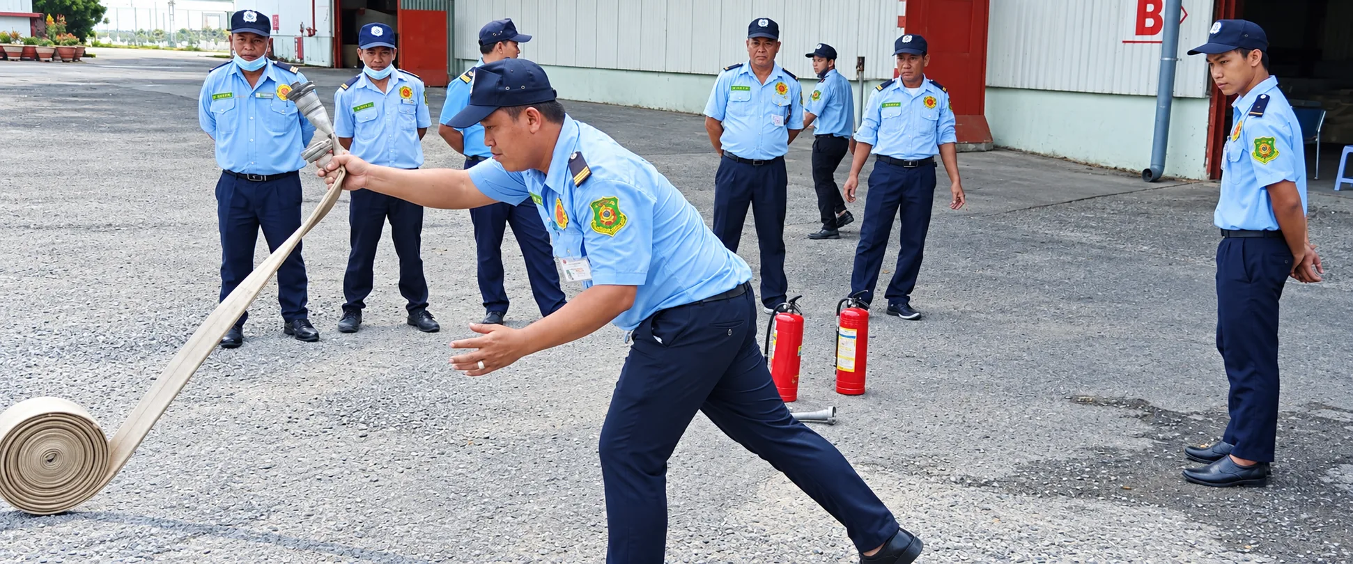 Nhân viên bảo vệ tác phong chuyên nghiệp